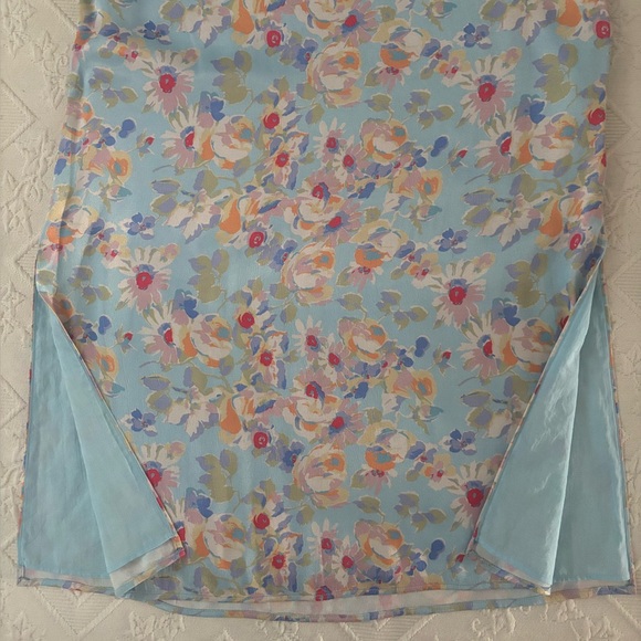 NWOT Something Navy Pastel Floral Maxi Dress - Picture 9 of 13